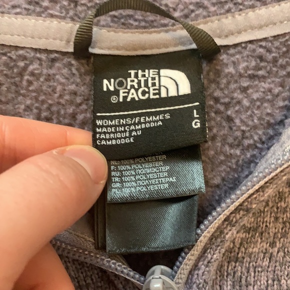 NorthFace Zipper Fleece - Purple Heather - Picture 3 of 8